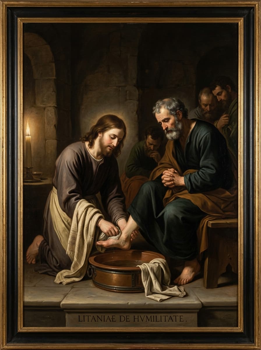Litany of Humility devotional holy card