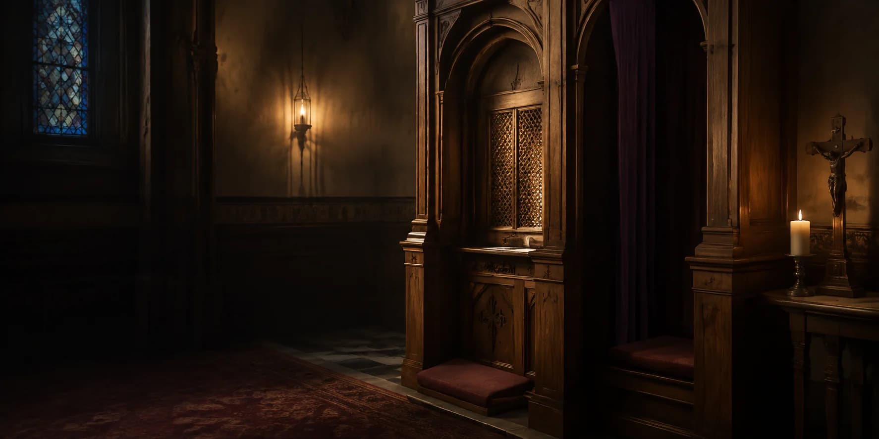 A quiet chapel prepared for prayer