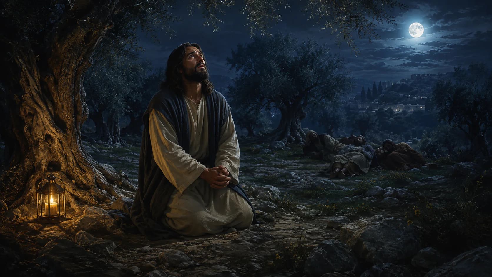 Gethsemane represented in devotional sacred art