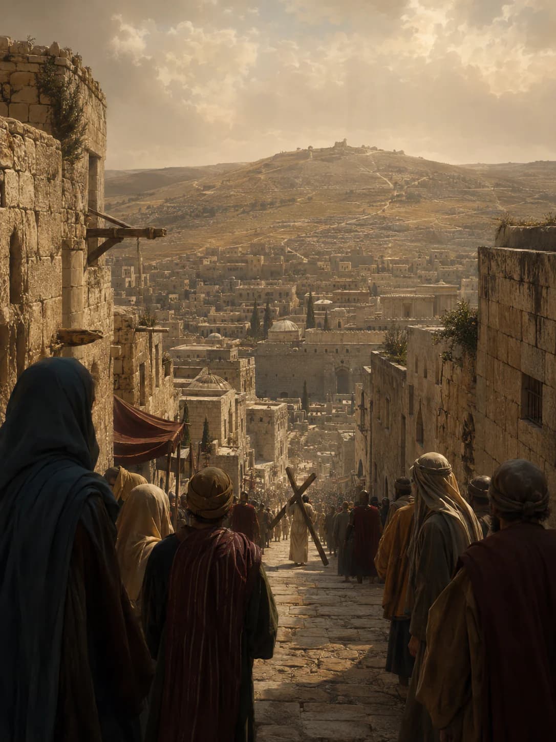 A devotional view toward Jerusalem